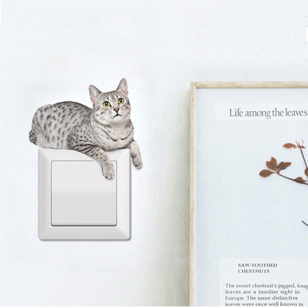 Miếng Dán Công Tắc Tự Dính Họa Tiết Hoạt Hình 3D Trang Trí Nhà Cửa