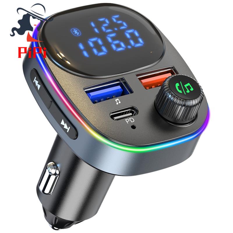 1 Máy Nghe Nhạc Mp3 Bluetooth 5.0 Đa Chức Năng Sạc Nhanh Cho Ô Tô