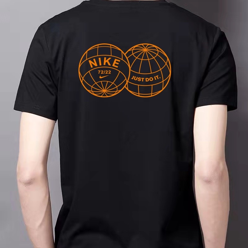 Áo Thun Thể Thao Nike 100% Chính Hãng Dáng Rộng Tay Ngắn In Logo Cá Tính Cho Nam