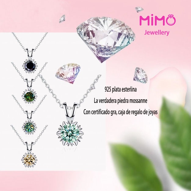 Vòng cổ moissanite chính hãng s925 Sterling Silver Simple Snowflake Moissanite Diamond Ring
