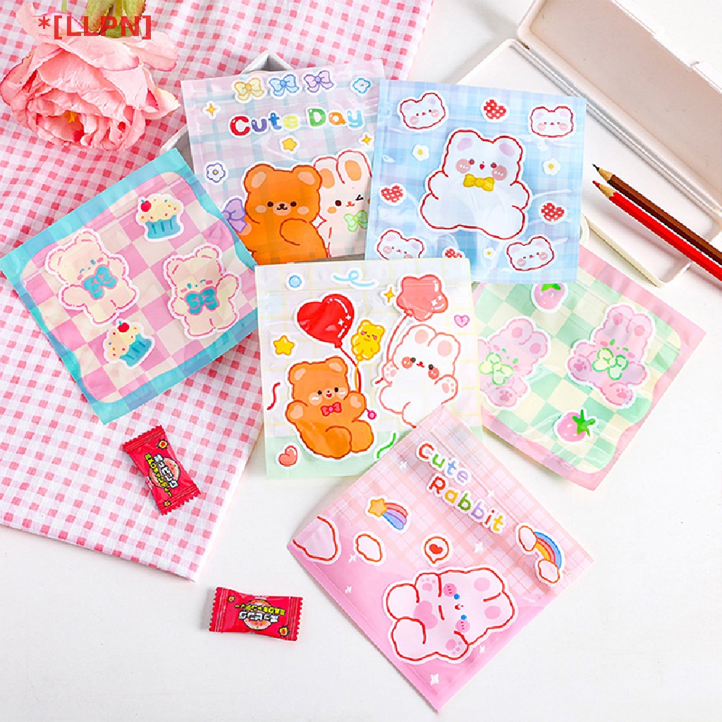 Set 10 Túi Nhựa Đựng Bánh Kẹo Có Khóa Kéo Kiểu Dáng Dễ Thương