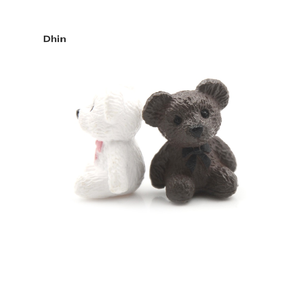 Set 4 Tượng Gấu Mini Trang Trí Tiểu Cảnh