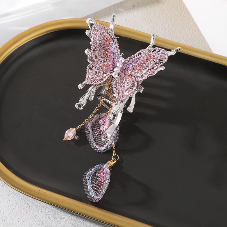 Kẹp Tóc Hình Bướm Bằng Hợp Kim Có Đính Đá