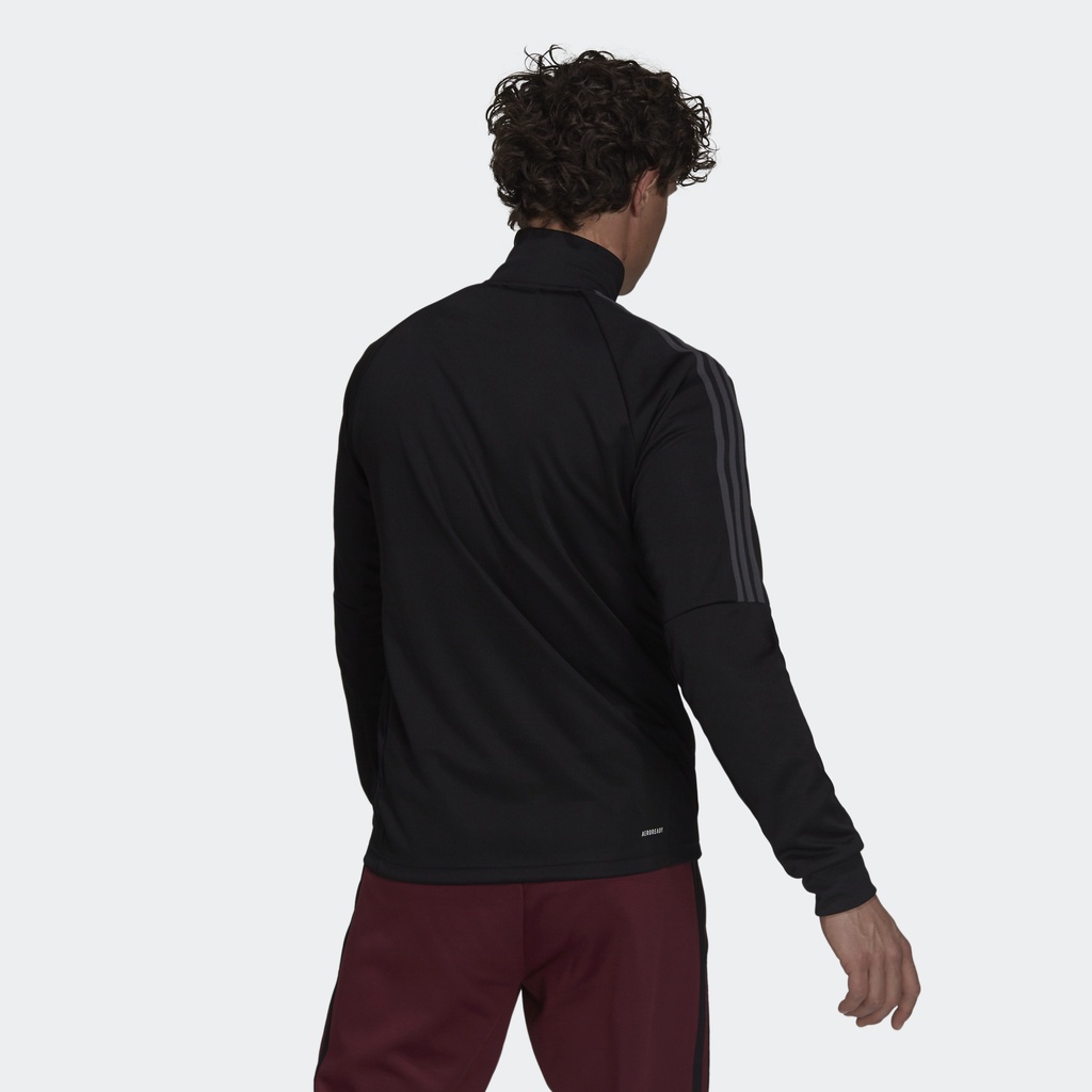 Adidas Bóng đá Track Jacket Ôm 3 Sọc Sereno Cut AEROREADY Nam Đen GT8803