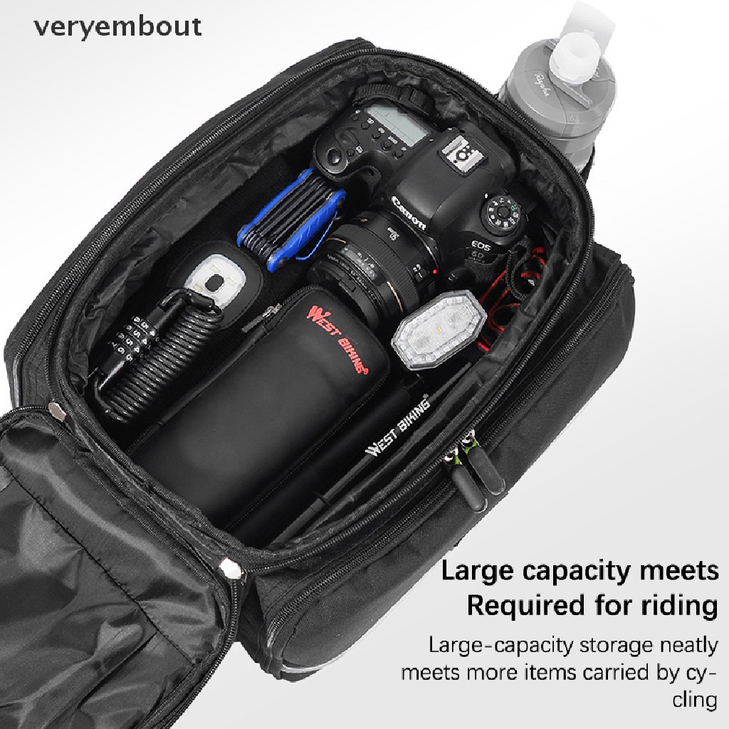 Túi Đựng Hành Lí / Đồ Dùng 3 Trong 1 Dung Tích Lớn Chống Thấm Nước Tiện Dụng Cho Xe Đạp Leo Núi