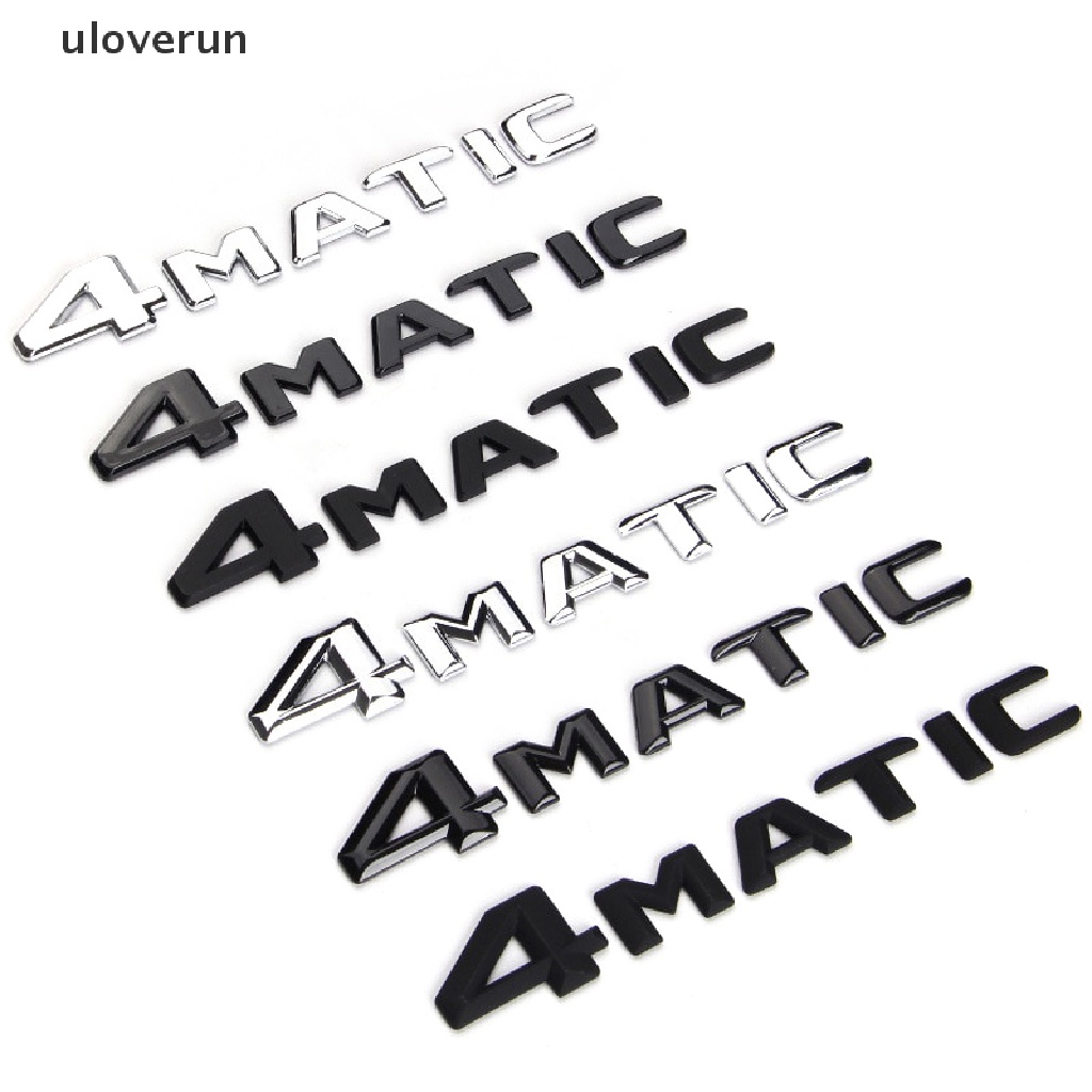 1 Bộ Miếng Dán 3D Bằng ABS In Logo Chữ Dùng Trang Trí Đuôi Xe Hơi 4MATIC