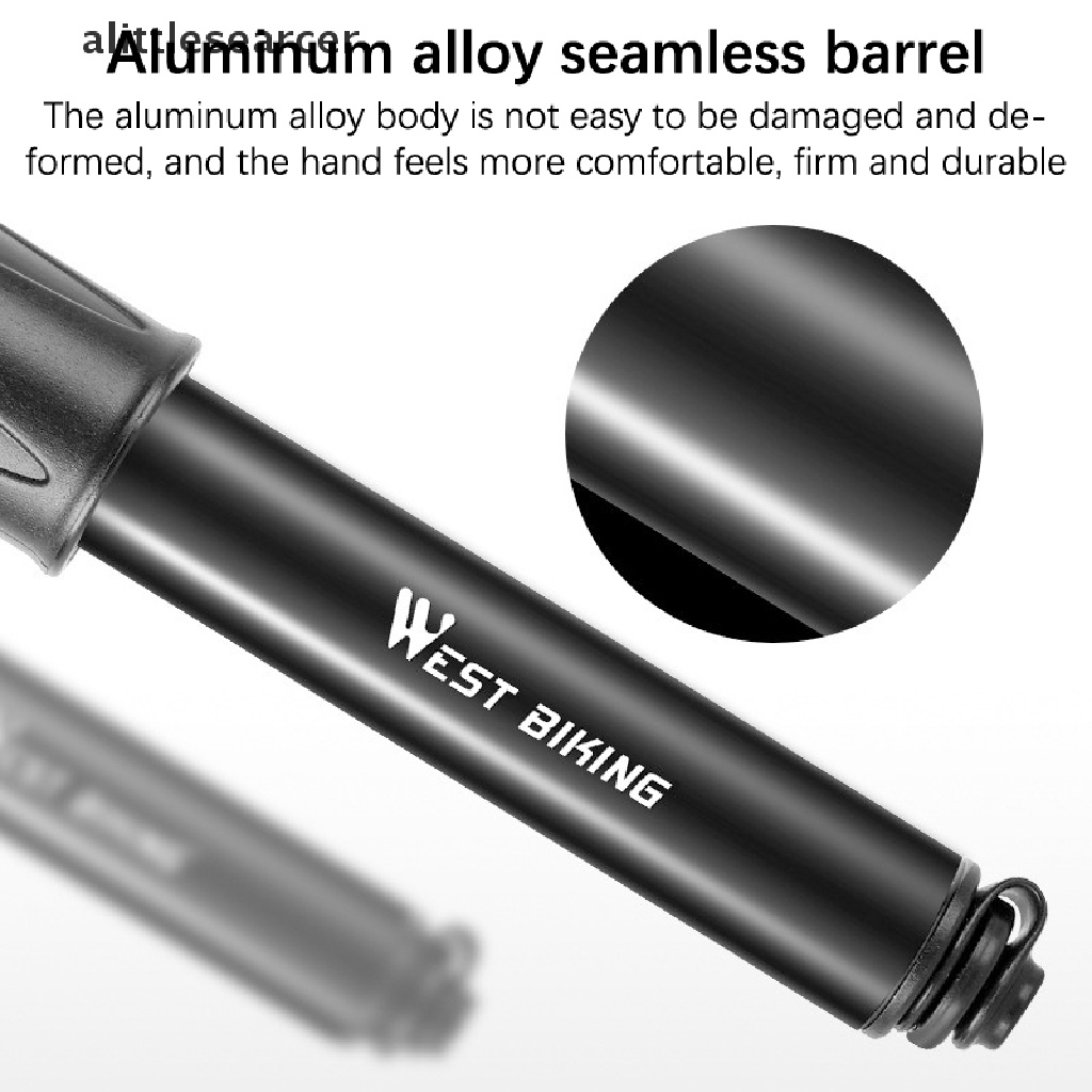 Bơm Xe Đạp Mini Cầm Tay 100Psi Chất Liệu Hợp Kim Nhôm