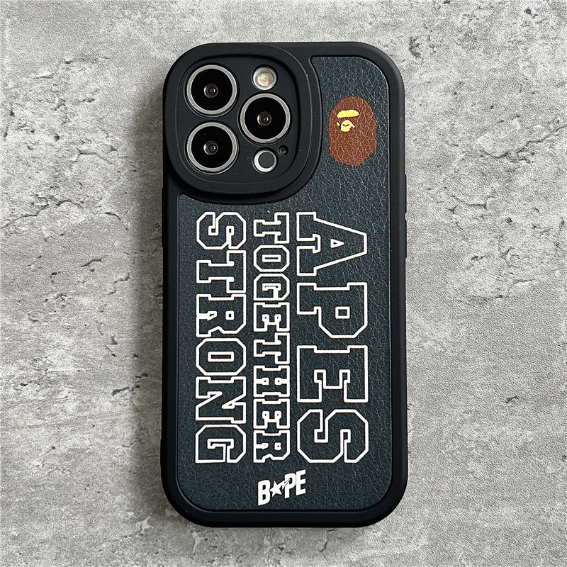 Ốp Điện Thoại Silicon Mềm Chống Sốc Họa Tiết bape Cho IPhone 14 12 PRO 12 11 13 PRO Max Xs Max XR 6 7 8 Plus