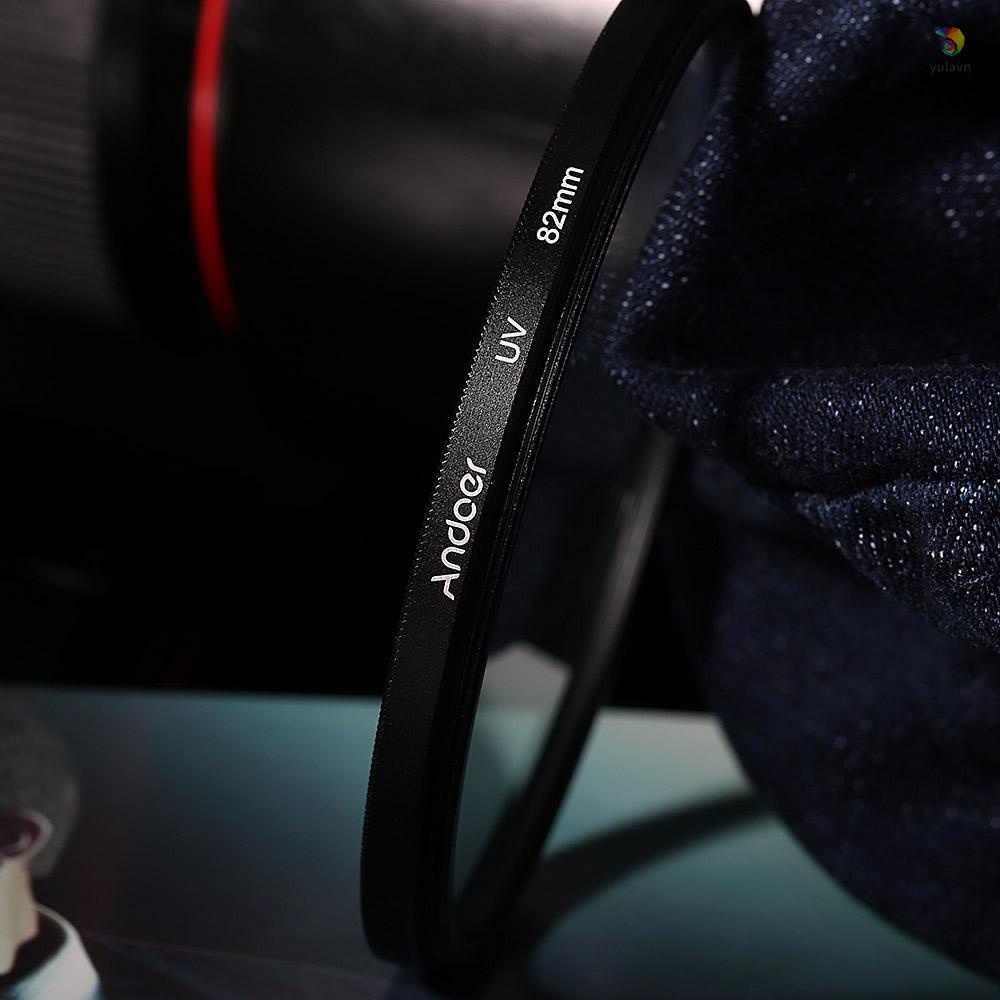 Kính Lọc Tia UV Andoer 82mm Cho Máy Ảnh DSLR