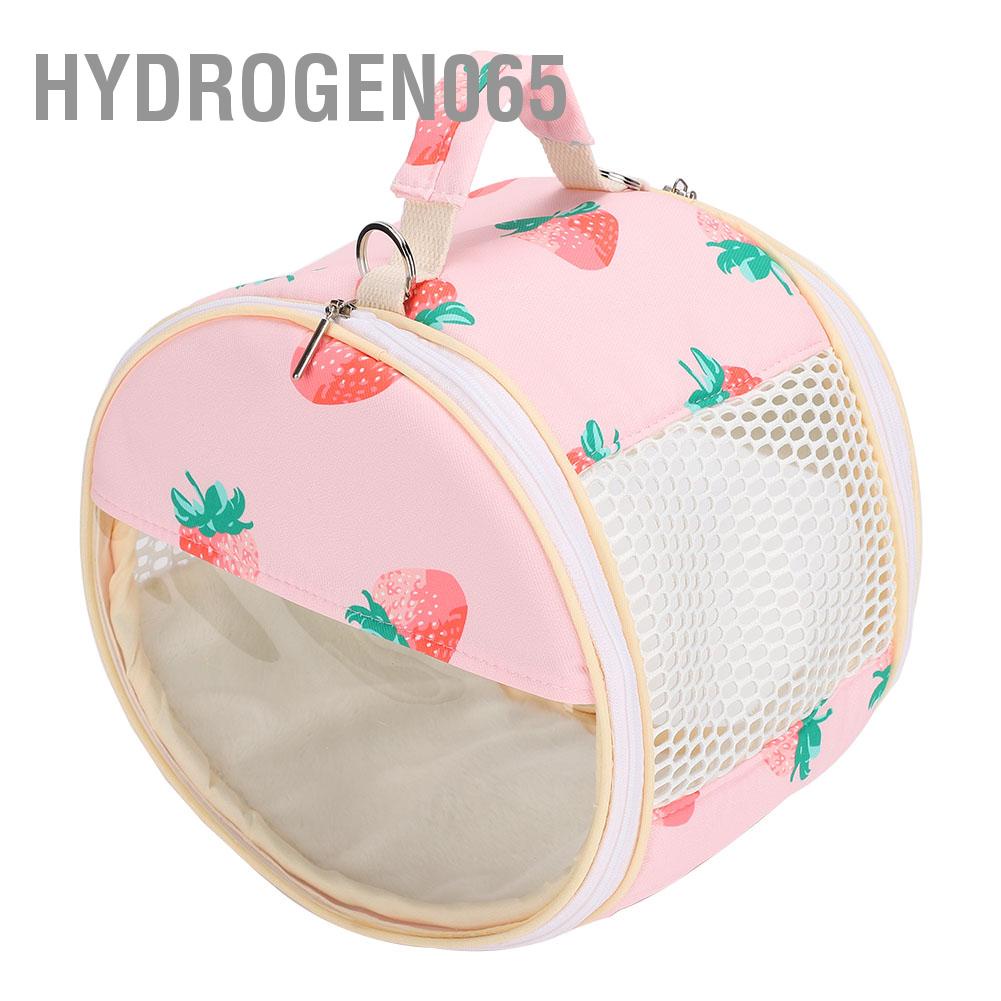 Hydrogen065 Hamster Túi Trong Suốt Chim Sóc Vẹt Golden Nhím Du Lịch Ngoài Trời Có Thể Nhìn Thấy Tàu Sân Bay Di Động