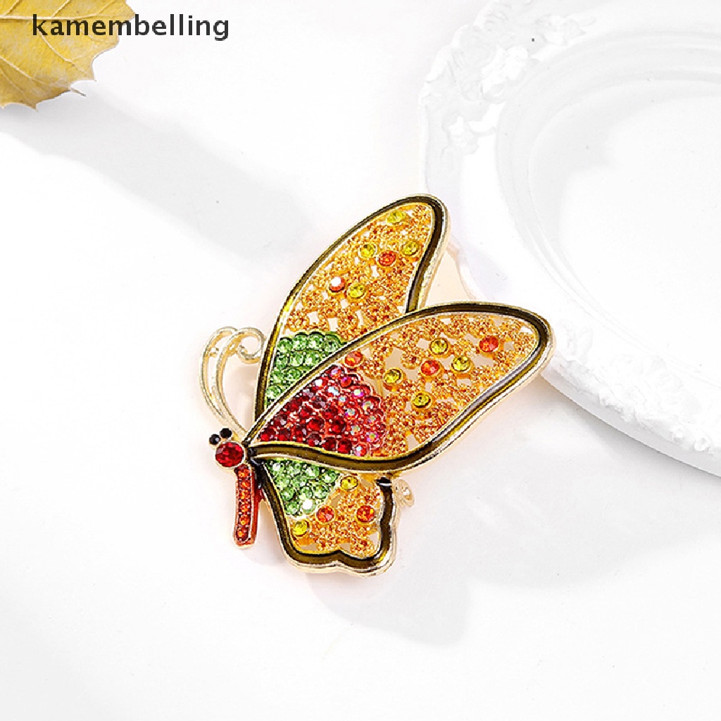 Ghim Cài Áo Hình Bướm Đính Đá Thời Trang Cho Nữ