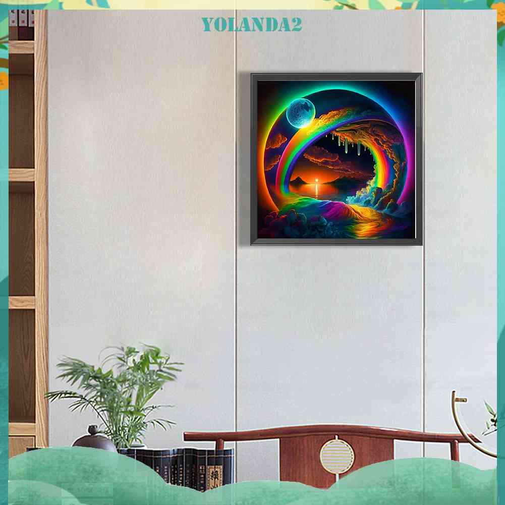 Tranh Đính Đá Kim Cương Toàn Bộ 5D DIY Hình Vẽ Trừu Tượng Trang Trí Nhà Cửa