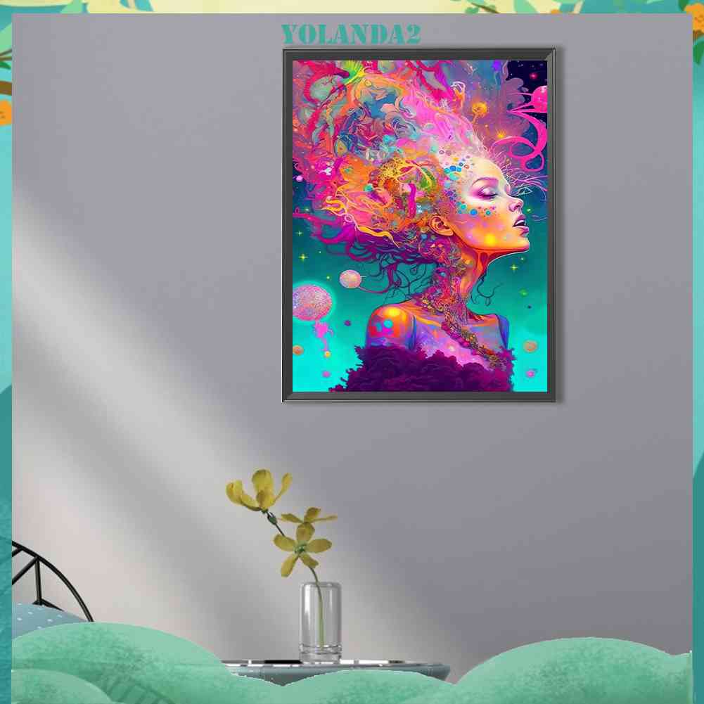 Tranh Đính Đá Kim Cương Toàn Bộ 5D DIY Hình Vẽ Nữ Thần Trang Trí Nhà Cửa