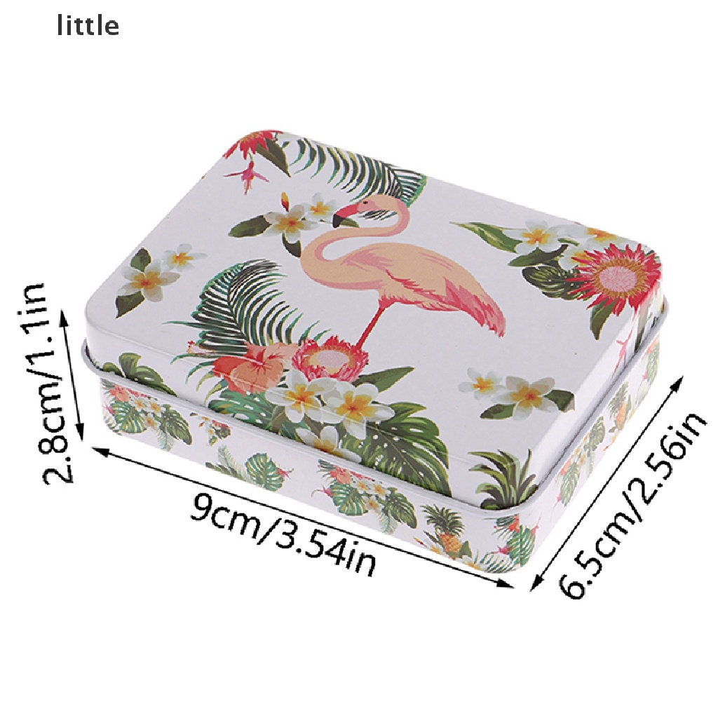 1 Hũ Thiếc Đựng Kẹo Hình Hoạt Hình Kỳ Lân Chim Hồng Hạc