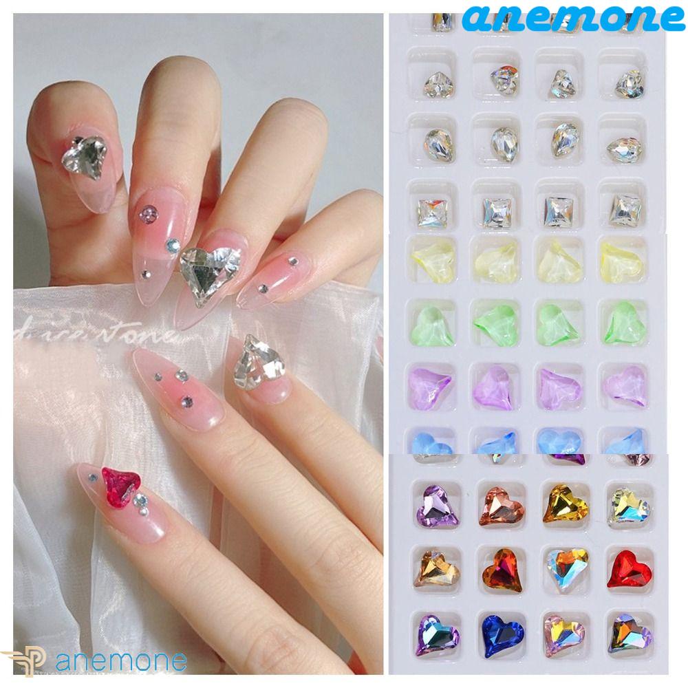 Bộ Dụng Cụ Làm Móng Nghệ Thuật|Set 20 Phụ Kiện Trang Trí Móng Tay Thời Trang Charms