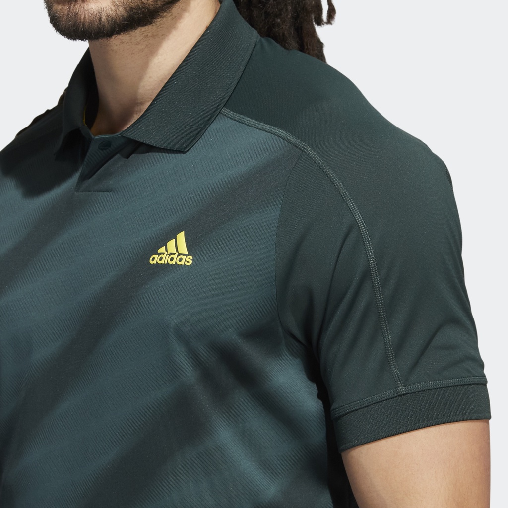 Adidas Đánh gôn Áo Polo Họa Tiết Statement Nam màu xanh lá HF9040
