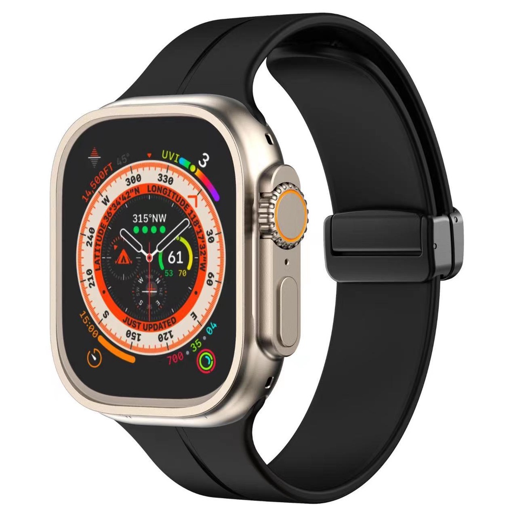 Dây đeo silicon Sản Phẩm Chất Lượng Cho Apple Watch 8 Ultra 7 6 SE 5 4 3 49mm 41mm 45mm