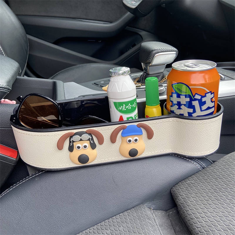 Car-Used Storage Box Storage Box Wallace and Gromit Car Gap Car Seat Storage Box Cute Universal Storage Cute car interior accessories YRD6