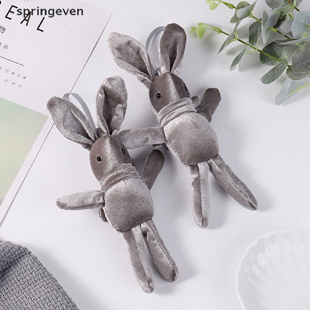 Móc Khóa Thỏ Nhồi Bông Dễ Thương Dùng Làm Quà Tặng