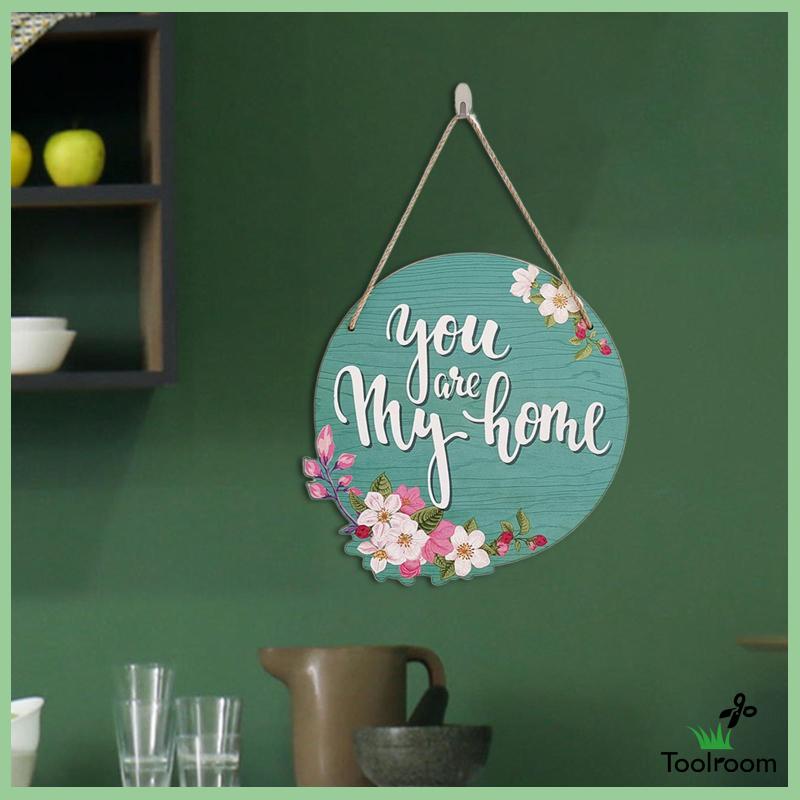 Biển Hiệu Chào Mừng Hình Tròn Dùng Trang Trí Cửa Trước