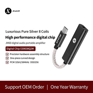 Cáp chuyển đổi jm60 jm60l usb type-c / light sang 3.5mm cho android ios hi-res