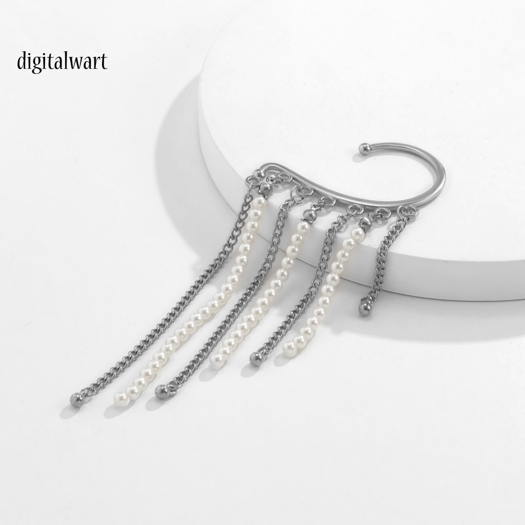 Kỹ Thuật Số| 1 Khuyên Kẹp Vành Tai Tua Rua Phong Cách Vintage Tinh Tế Cho Đám Cưới