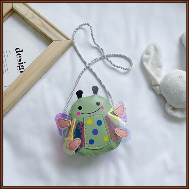 Túi Đeo Chéo Da Pu Họa Tiết Hoạt Hình Động Vật Dễ Thương Cho Bé