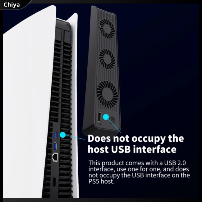 Quạt Làm Mát Hiệu Quả Olygame Với 3 Quạt Làm Mát Siêu Nhỏ Tương Thích Với Ps5 Console Host