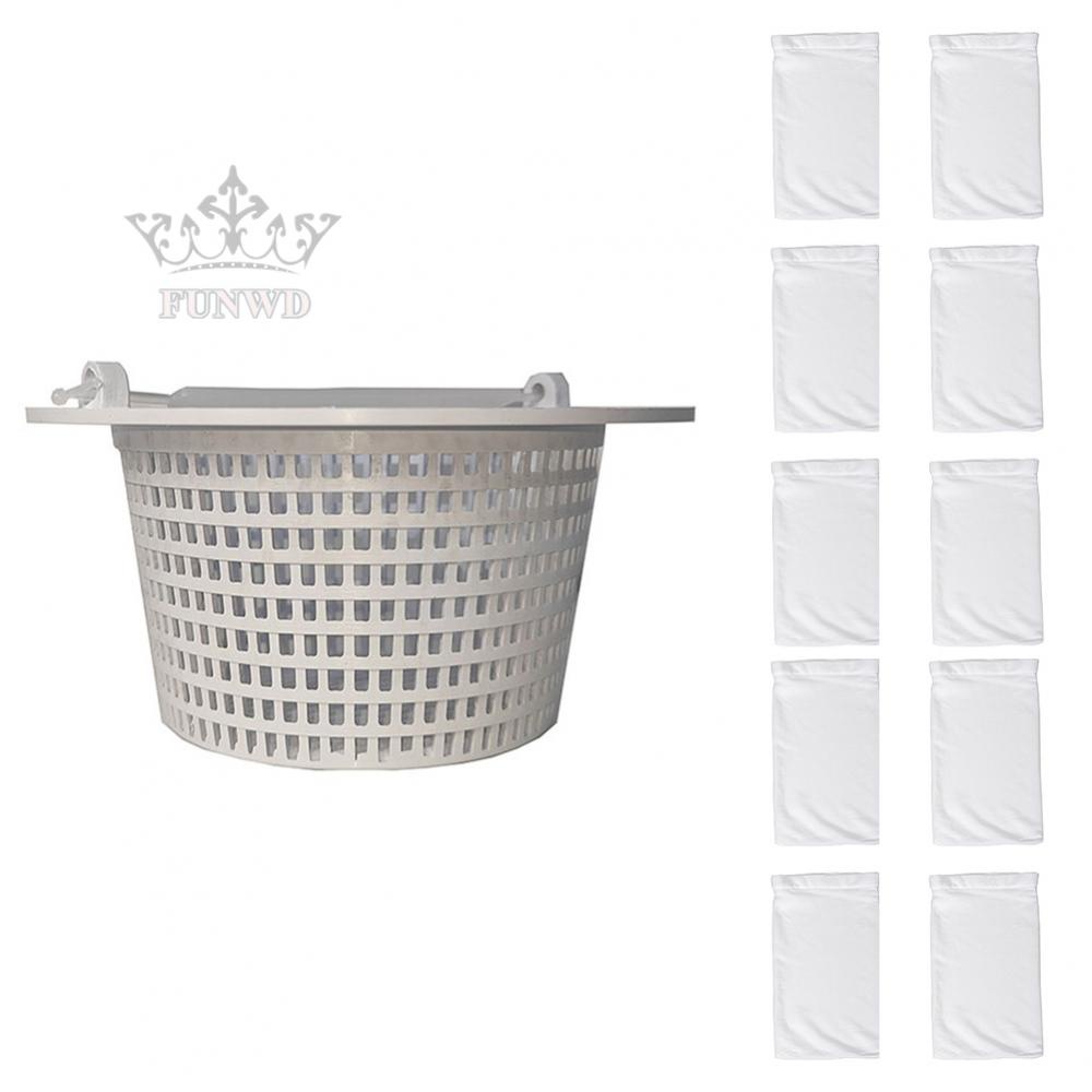 Rổ Vớt Rác Kèm 10 Đôi Vớ Chuyên Dụng Cho Bể bơi