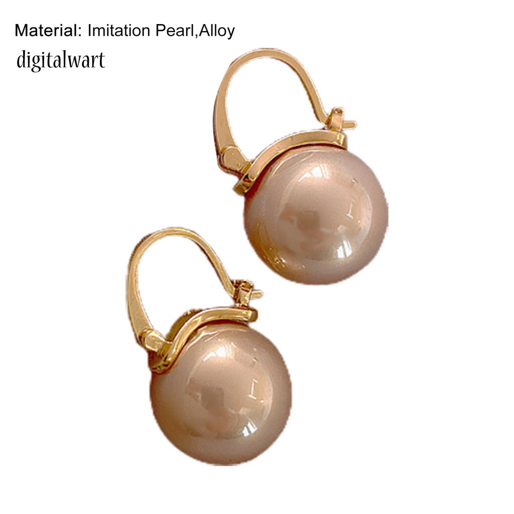 Kỹ Thuật Số| 1 Đôi Bông Tai Đính Ngọc Trai Giả Tinh Tế Bắt Mắt Thích Hợp Cho Hoạt Động Ngoài Trời