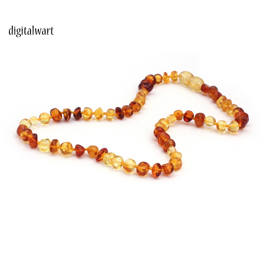 Kỹ Thuật Số| Vòng cổ Chuỗi Hạt Hổ Phách Tự Nhiên Phong Cách Retro