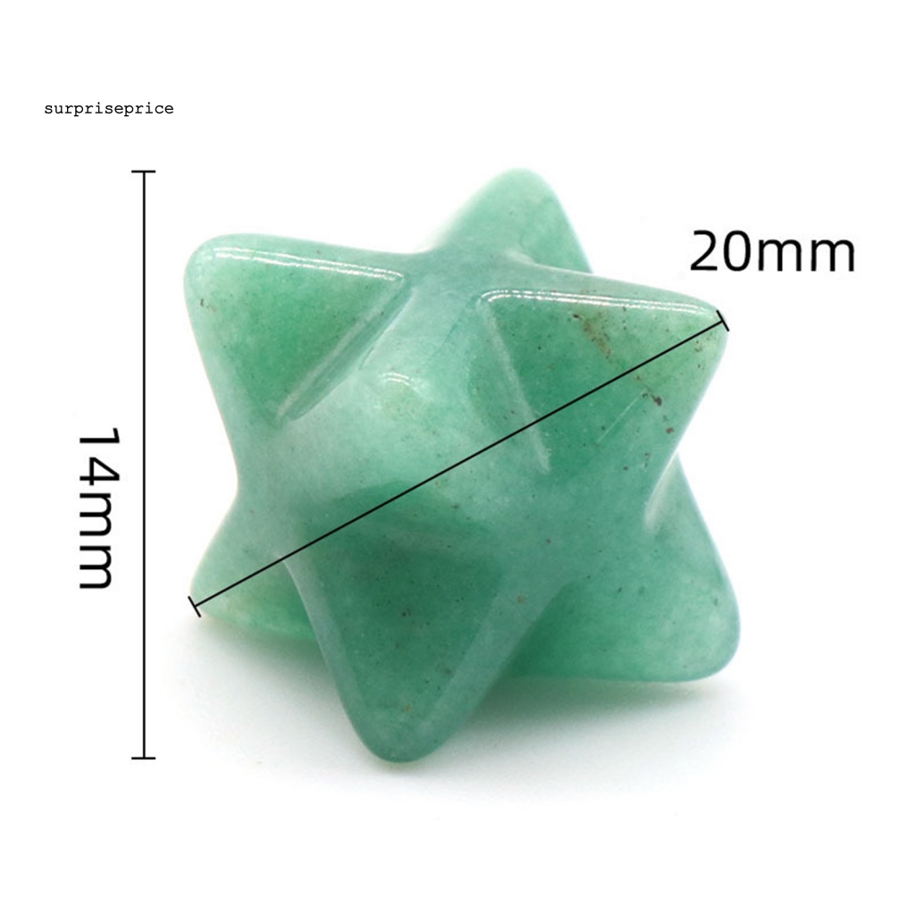 Spa Tượng Ngôi Sao Đá Lục Giác Chạm Khắc Đánh Bóng Trang Trí Nhà Cửa