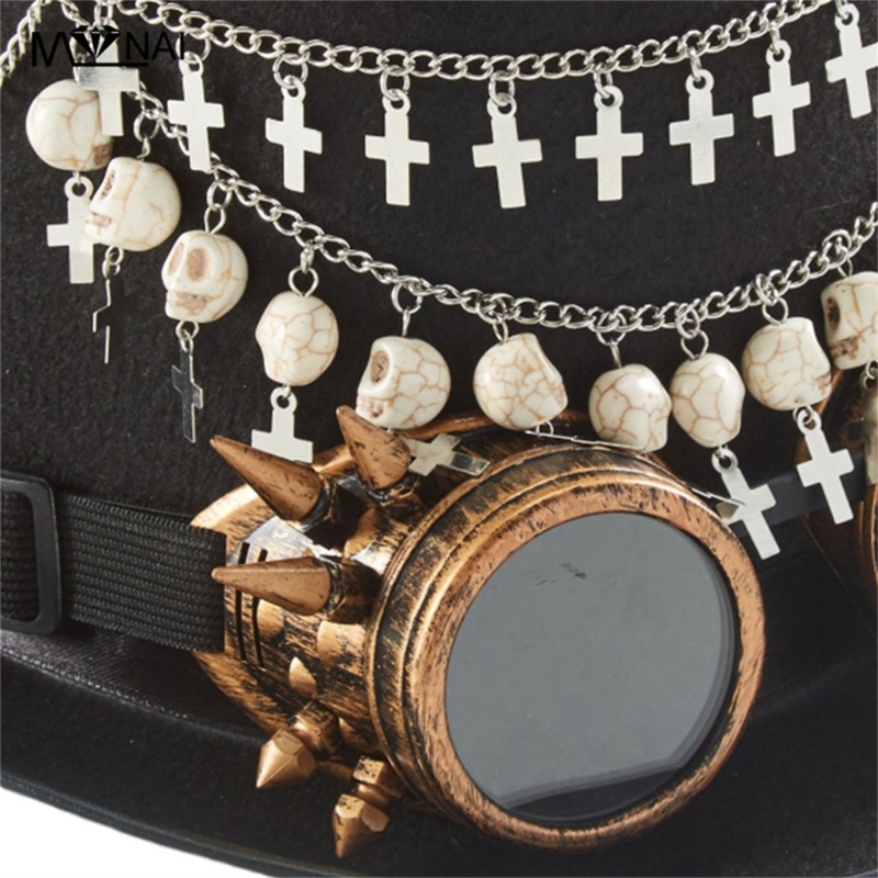 Xiangbao Mũ Steampunk Thời Gian Du Lịch Phong Cách Steampunk Kèm Kính Bảo Hộ Cho Nam