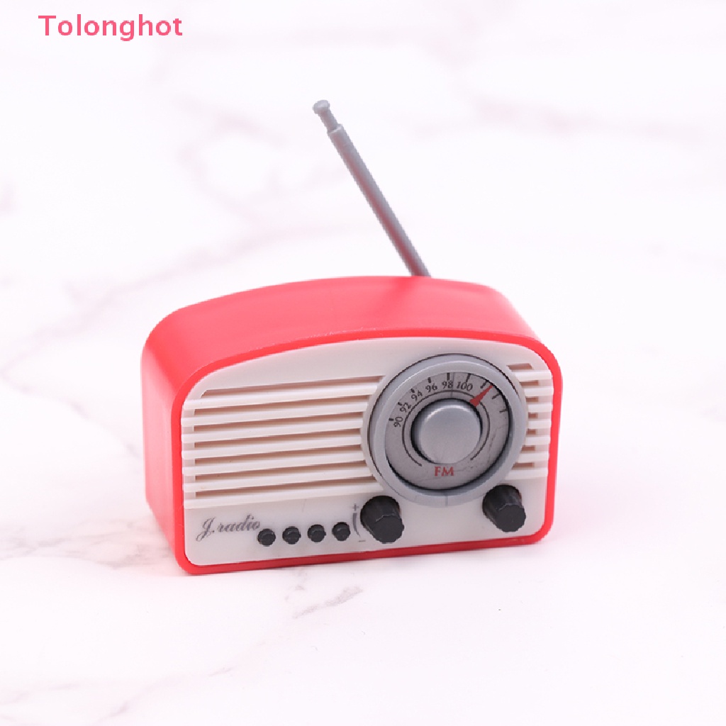 Radio Mini Trang Trí Nhà Búp Bê Phong Cách Retro
