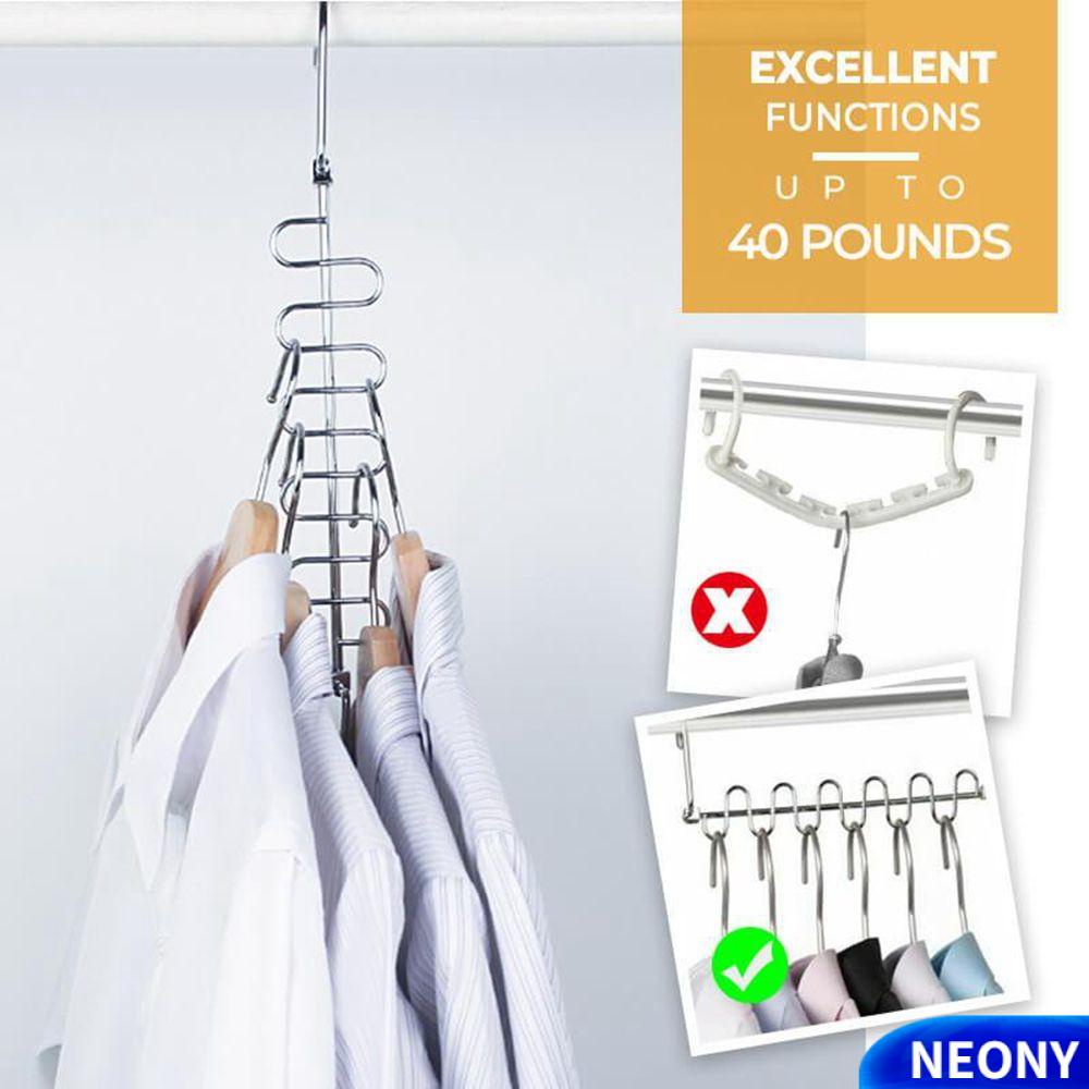 Neony Móc Treo Quần Áo Khăn Choàng Ma Thuật Tiết Kiệm Không Gian Bán Chạy
