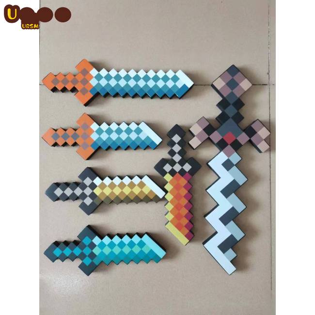 Đồ Chơi Mô Hình Nhân Vật Ax Hamaxe Swords Trong Game Minecraft Bằng Xốp EVA