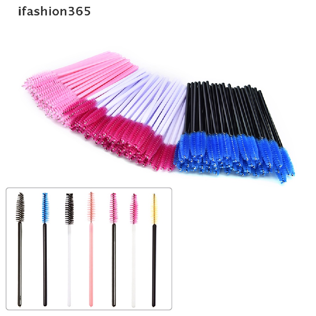 Set 50 Cọ Chuốt Mascara Trang Điểm Lông Mi Dùng Một Lần ifashion365