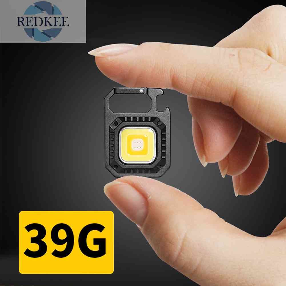 Móc Khóa Đèn LED COB 500lm Màu Đen Chống Nước Bỏ Túi Tiện Dụng