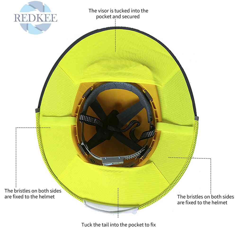 Mũ Cứng Che Cổ Chống Nắng Bảo Vệ Khi Xây Dựng