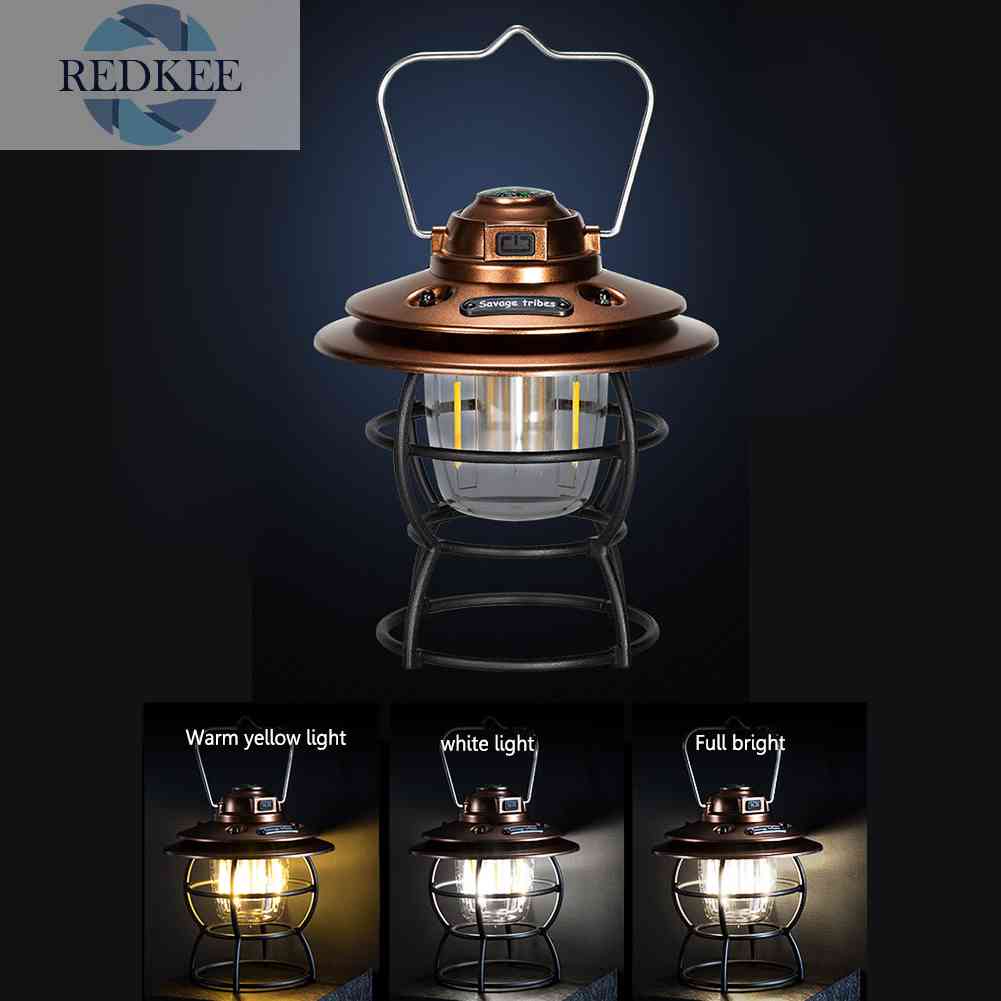 Đèn Cắm Trại 3 Bánh Răng Phong Cách Retro