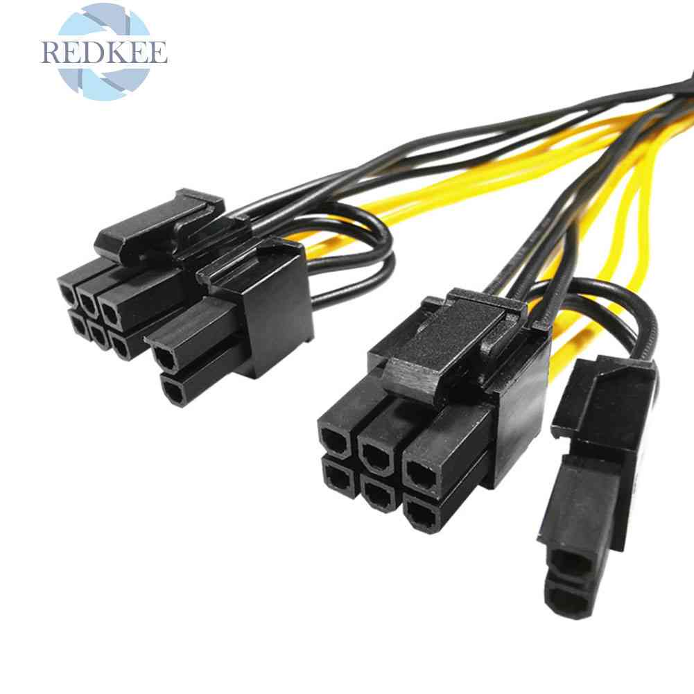 Dây Cáp Nguồn 6Pin Sang 2x8Pin (6 + 2) GPU Cho Card Đồ Họa