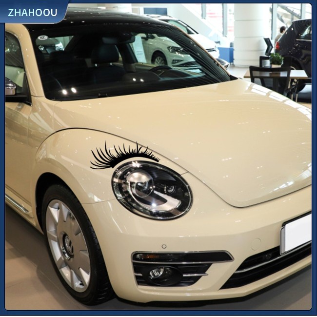 ☃Phụ Kiện Trang Trí Nhà Cửa Độc Đáo Sáng Tạo☃ 1 Cặp Miếng Dán Trang Trí Kính Chắn Gió Xe Hơi Hình Lông Mày D-332