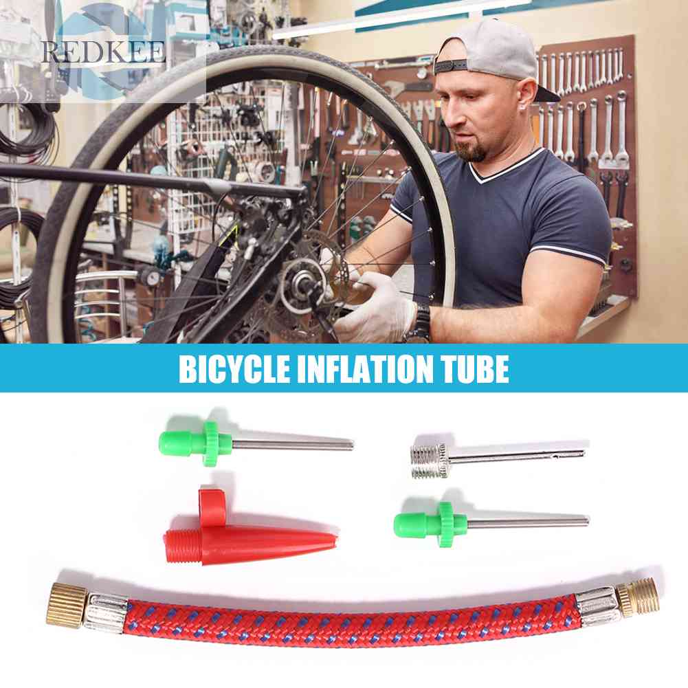 Set 5 Đầu Chuyển Đổi Ống Bơm Hơi Lốp Xe Đạp &amp; Bóng Rổ