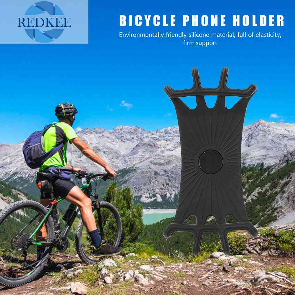 Giá Đỡ Điện Thoại Bằng Silicone Gắn Tay Lái Xe Đạp