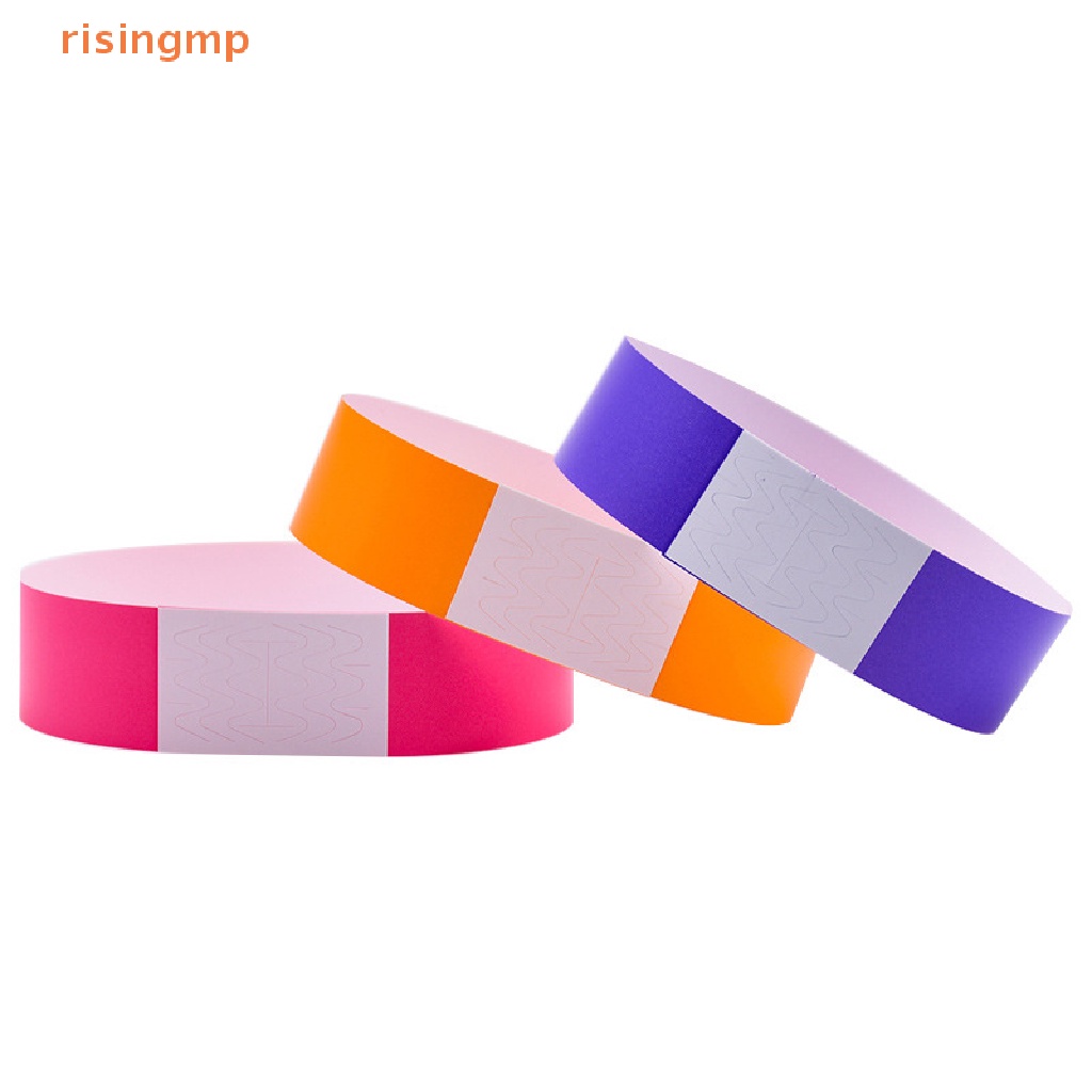 [risingmp] Set 100 Vòng Tay Giấy Tổng Hợp In Họa Tiết Trang Trí Tiệc