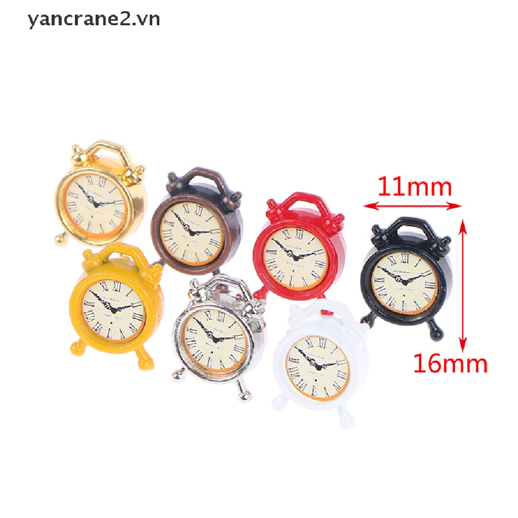 1 Đồng Hồ Báo Thức Mini 1: 12 Trang Trí Nhà Búp Bê