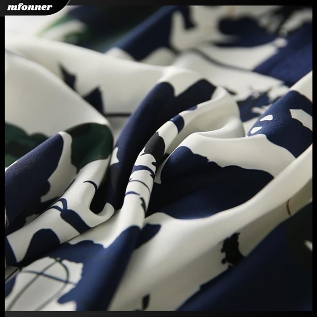 Đầm Midi Dáng Chữ A Tay Ngắn Cổ Tròn Cột Dây In Họa Tiết Phong Cách Trung Hoa Tinh Tế Thời Trang Cho Nữ