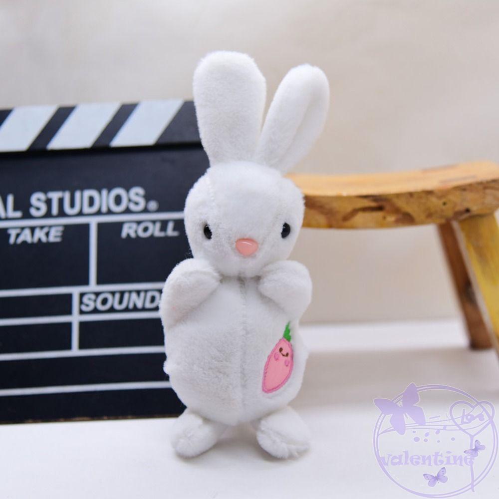 Móc Khóa Thỏ Nhồi Bông Màu Trắng Cỡ Lớn Đáng Yêu