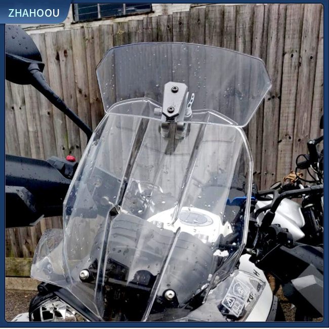 ☃Nhà Cửa☃ Kính Chắn Gió Nối Dài Có Thể Điều Chỉnh Chiều Cao Kèm Giá Đỡ Dành Cho Xe Mô Tô