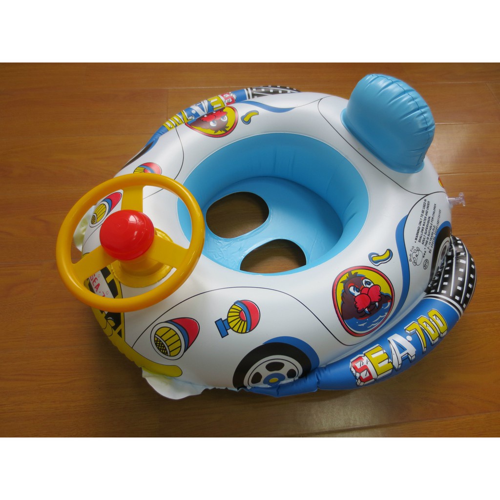 [GIÁ SỈ] Phao Bơi Cho Bé KOLANO Phao Bơi Trẻ Em Xỏ Chân Chống Lật Hình Ô Tô Có Vô Lăng Và Còi Bấm SS-001099